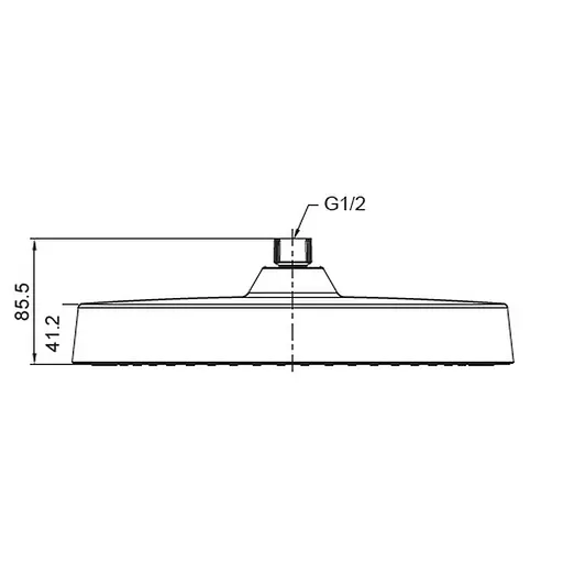 Верхній душ Koer KP-0403-03-OH 300 мм KR4996, Хром - фото 2