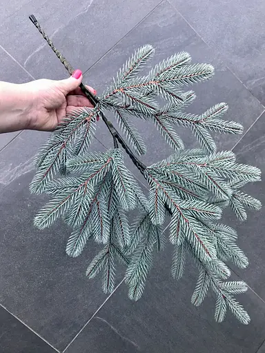 Гілки хвойні штучні Hvoya Traditional блакитні 60 см 3 шт. - фото 4