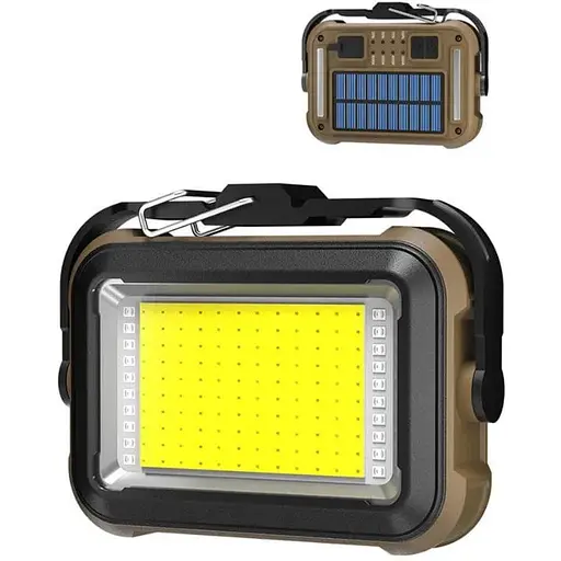 Кемпинговый фонарь TZD-01 PRO COB White+Yellow+Red+Blue Power Bank Желтый - фото 1