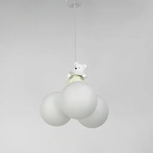 Підвісний світильник із ведмедиком та трьома плафонами | Арт. SGJ 13/3 | Line F - фото 5