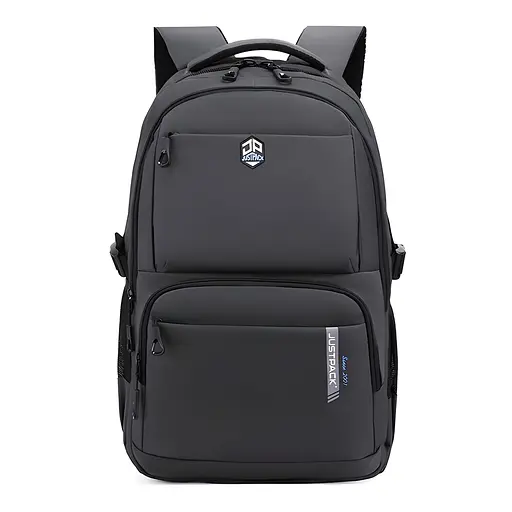 Универсальный городской рюкзак Justpack с ортопедической спинкой серый 31 х 49 х 17 см (5774)