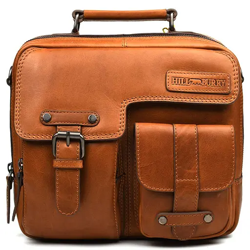 Чоловіча шкіряна сумка Hill&Burry 27х23х7 см sum0026068 - фото 1