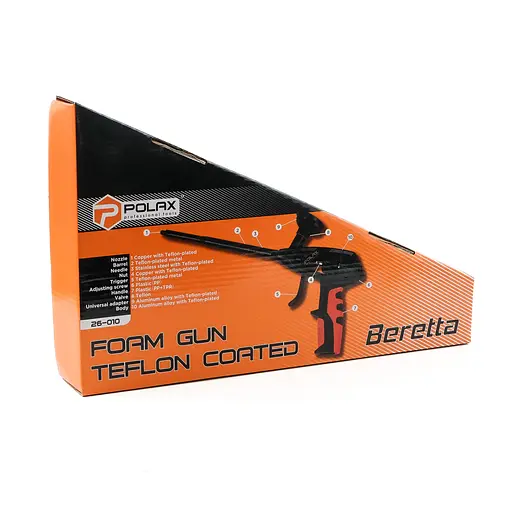 Пистолет для пены Polax с полным тефлоновым покрытием Beretta Profi (26-010) - фото 4