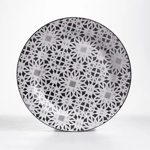 Столовий сервіз на 6 персон 18 предметів набір фарфорових тарілок для сервірування столу сервіз тарілок Yiwu HP-HK-A2 - фото 5