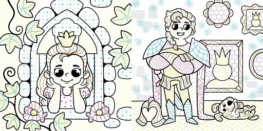 Нові водяні розмальовки. Принцеси - фото 2