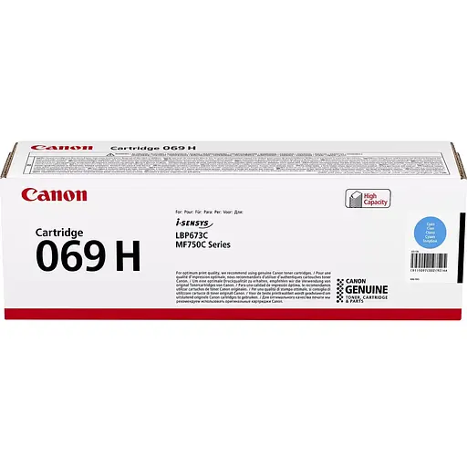 Canon Картридж 069H MF752Cdw/MF754Cdw/LBP673Cdw Cyan (5500 стр.)