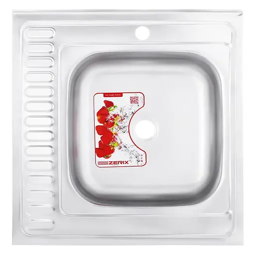 Кухонна мийка Zerix Z6060R-08-180MD micro decor ZS0591, Decor - фото 1