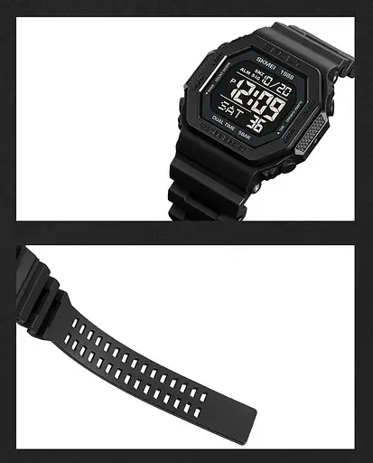 Чоловічий спортивний годинник Skmei 1988 (Чорний) - фото 7