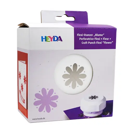 Фігурний діркопробивач магнітний Квітка 4см Heyda