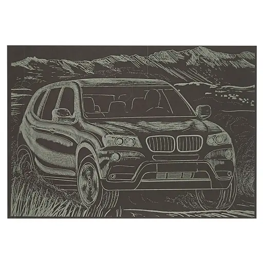 Гравюра А5 "Джип" Danko Toys ГрА5з-11 эконом вариант в пакете 21 х 14,8 см - фото 1