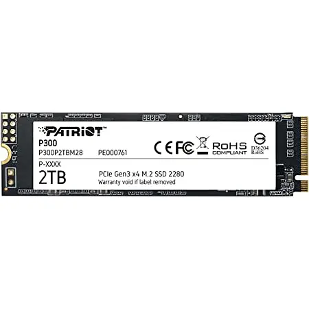 Накопичувач SSD Patriot m.2 NVMe 2TB P300 (P300P2TBM28) - фото 1