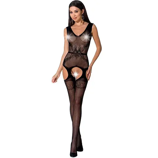 Сетчатый бодистокинг Passion BS062 One Size, Black - фото 3