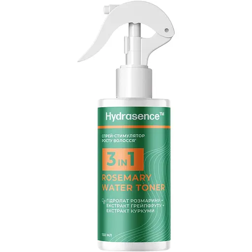 Спрей-стимулятор роста волос Hydrasence 3 в 1 Rosemary Water Toner 150 мл