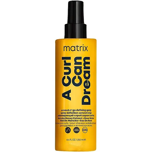 Спрей для волосся Matrix A Curl Can Dream Spray Scrunch N' Go для підкреслення завитків кучерявого волосся незмивний 250 мл - фото 1