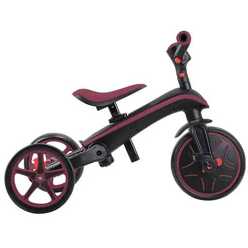 Велосипед детский Globber Explorer Trike Foldable 4в1 до 20 кг бордовый (732-202-2) - фото 10