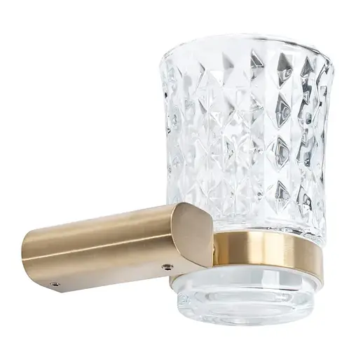 Склянка для зубних щіток Rea 322224B brushed gold REA-77040 золотий - фото 2