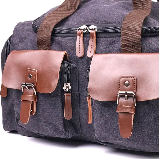 Велика дорожня сумка текстильна 50х25х22 см Vintage 50х25х22 см 000221895 - фото 3