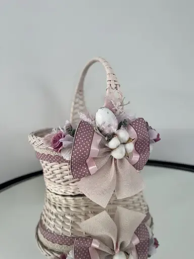 Пасхальная корзина 38х28см hand-made 3 MIS LT - фото 1