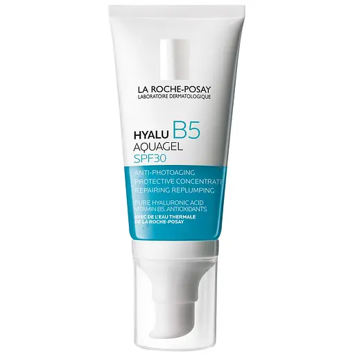 Аквагель La Roche-Posay Hyalu B5 против фотостарения и потери упругости тусклой кожи лица SPF30 50 мл