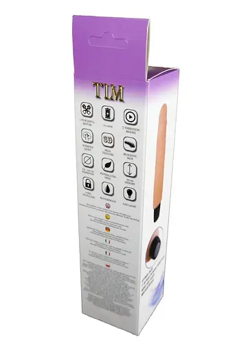 Реалистичный вибратор B - Series EasyLove Boss Tim 20 см телесный - фото 6