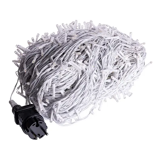 Новорічна гірлянда Різдвяна фея вулична GarlandoPro 100 м 1000 LED гірлянда на вулицю 8 режимів роботи білий провід Білий CF1000L100MWW - фото 3