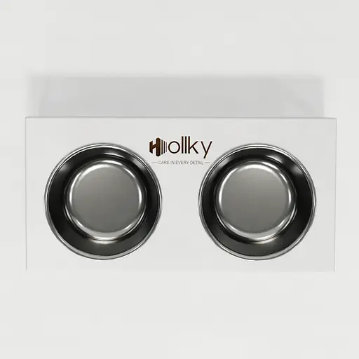 Hollky Base M — миски на підставці для середніх собак та великих котів (2 × 0,95 л) - фото 5