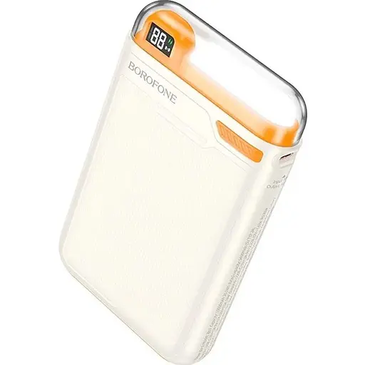 Внешний аккумулятор Borofone Skillful BJ69 10000mAh 20W Milky White (000000750562) [130223]