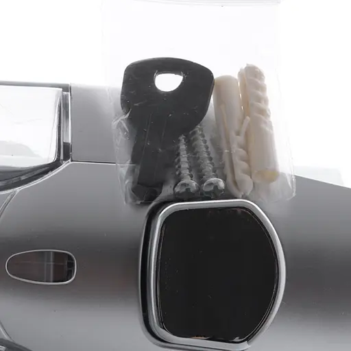 Дозатор для рідкого мила настінний сірий Zerix LR407 ZX2718, Сірий - фото 2