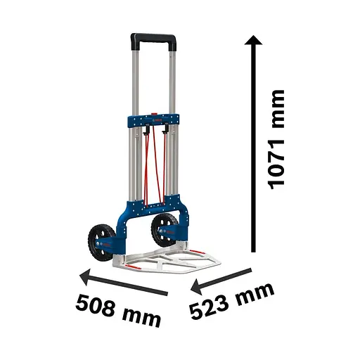 Візок вантажний Bosch Professional Aluminium Caddy універсальний до 125 кг (1.600.A00.1SA) - фото 2