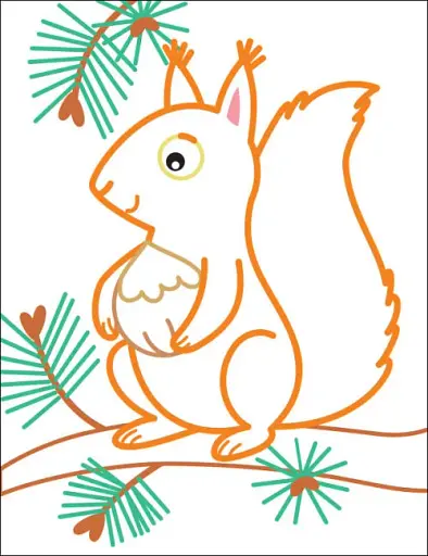 Кольорові зафарбовки: Лисичка - фото 3