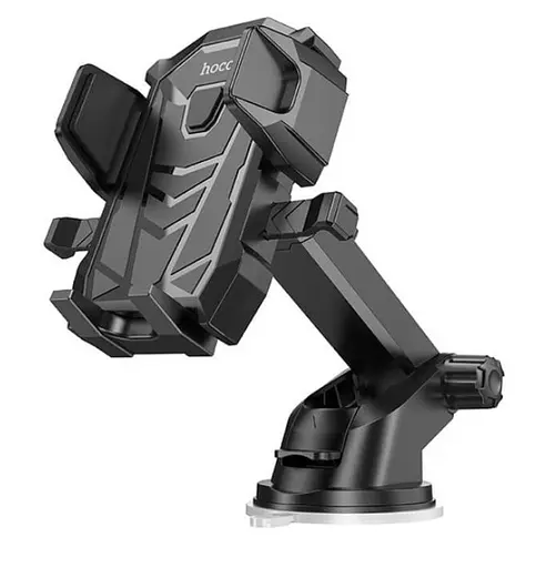 Универсальный автомобильный держатель для телефонов Hoco DCA17 магнитный держатель в авто кронштейн на присоске Черный - фото 1