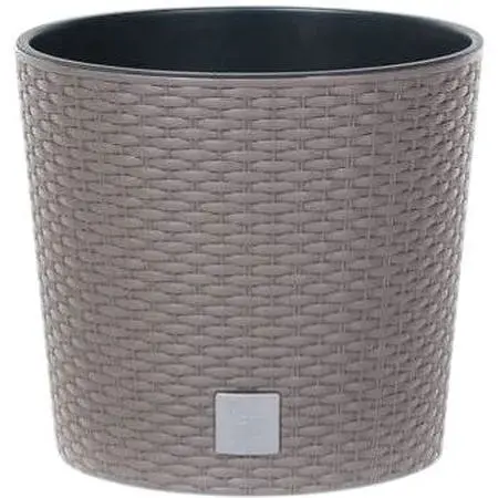 Горшок с кашпо для растений Prosperplast Rato Round - бежевый, 4/4,75 л