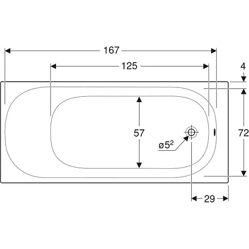 Ванна акриловая Gebert Soana 180x80 554.015.01.1 + ножки Белый - фото 4