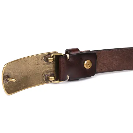 Ремінь шкіряний Vintage чоловічий 120×3,4 см acs0022776 - фото 6