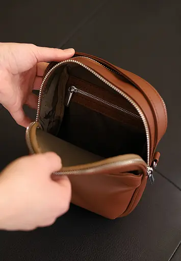 Чоловіча сумка через плече Freeliner світло-коричнева - фото 6