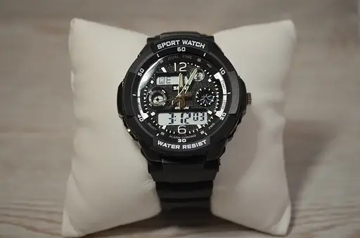 Дитячий спортивний наручний годинник Skmei 1060 s-shock Чорний - фото 7