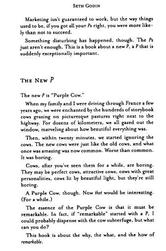 Purple Cow: Transform Your Business by Being Remarkable - фото 7