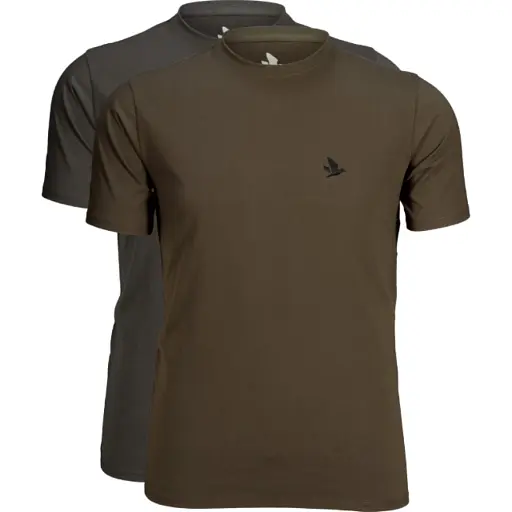 Набор футболок Seeland Outdoor 2-pack 2XL 2 шт. Raven/Pine green