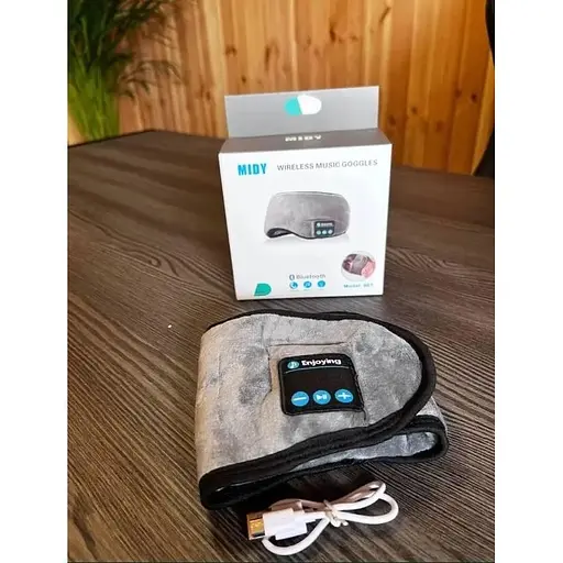 Маска для сну та подорожей з Bluetooth гарнітурою та USB зарядкою - фото 2