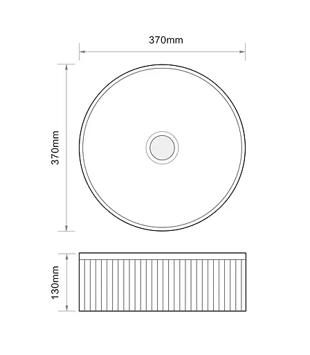 Умивальник накладний Mixxus Premium Wave-0102 marble 370x370x130 мм MP6528, Мармур - фото 7
