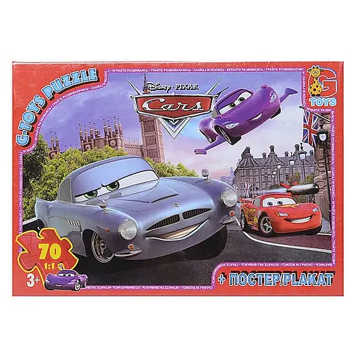 Детский пазл Тачки Z10217 плакат 70 элементов