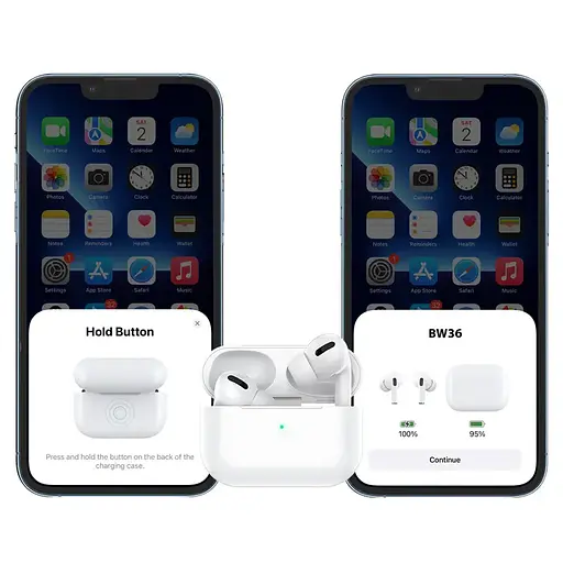 Бездротові навушники BOROFONE BW36 True wireless ANC noise reduction BT headset White - фото 5