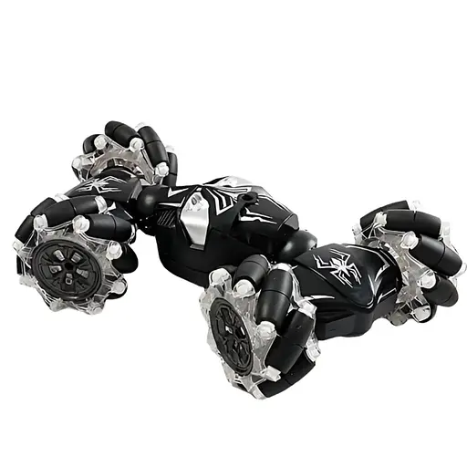 Трюковая радиоуправляемая машина-вездеход CV 8818-110 A-02, 3.7V, 2.4GHz, Жестовое управление, С парогенерацией и подсветкой, Черная