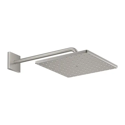 Верхній душ з душовим кронштейном 422 мм, 1 режим струменя Grohe Rainshower 310 Mono Cube 26564DC0, Нержавіюча сталь - фото 2