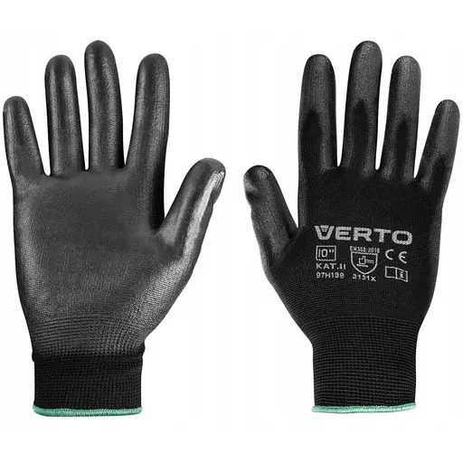 Рукавички захисні Verto ПУ покриття розмір 10 97H138 - фото 1