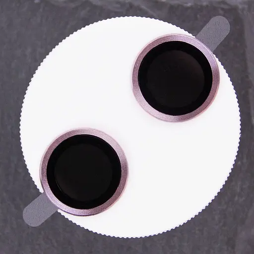 Защитное стекло Epik Metal Classic на камеру в упаковке для Apple iPhone 15, 6.1/15 Plus 6.7 Розовый/Pink - фото 2