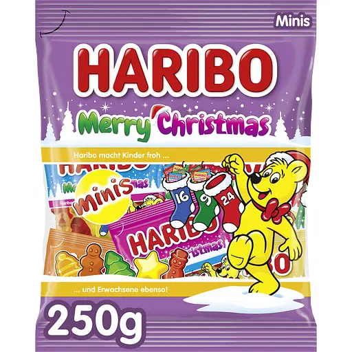 Желейні цукерки Haribo Merry Christmas Mini Maxi 250 г