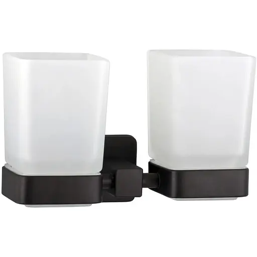 Склянка подвійна Globus Lux BQ9428 SUS304 чорний матовий - фото 1