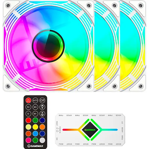 Кулер GameMax KF300 WH ARGB fan