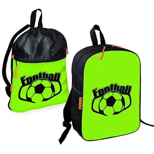 Шкільний рюкзак дитячий футбол + Сумка для взуття спортивної форми рюкзак-мішок хлопчикові (01872)
